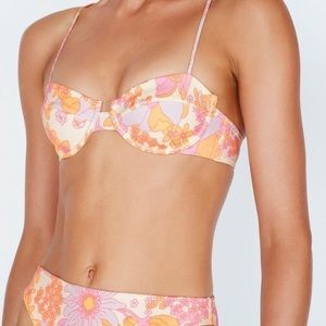 Triangl Rhian Sherbet Floral Bikini Top S+